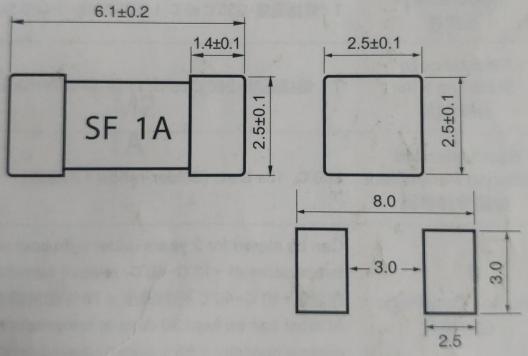 6.1*2.5贴片保险丝_华德6125 1A125V快断现货供应