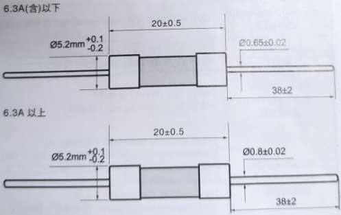 5*20mm大电流保险丝